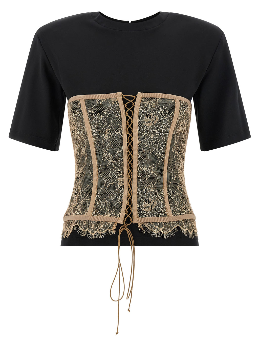 Giuseppe Di Morabito Black Viscose T-Shirt