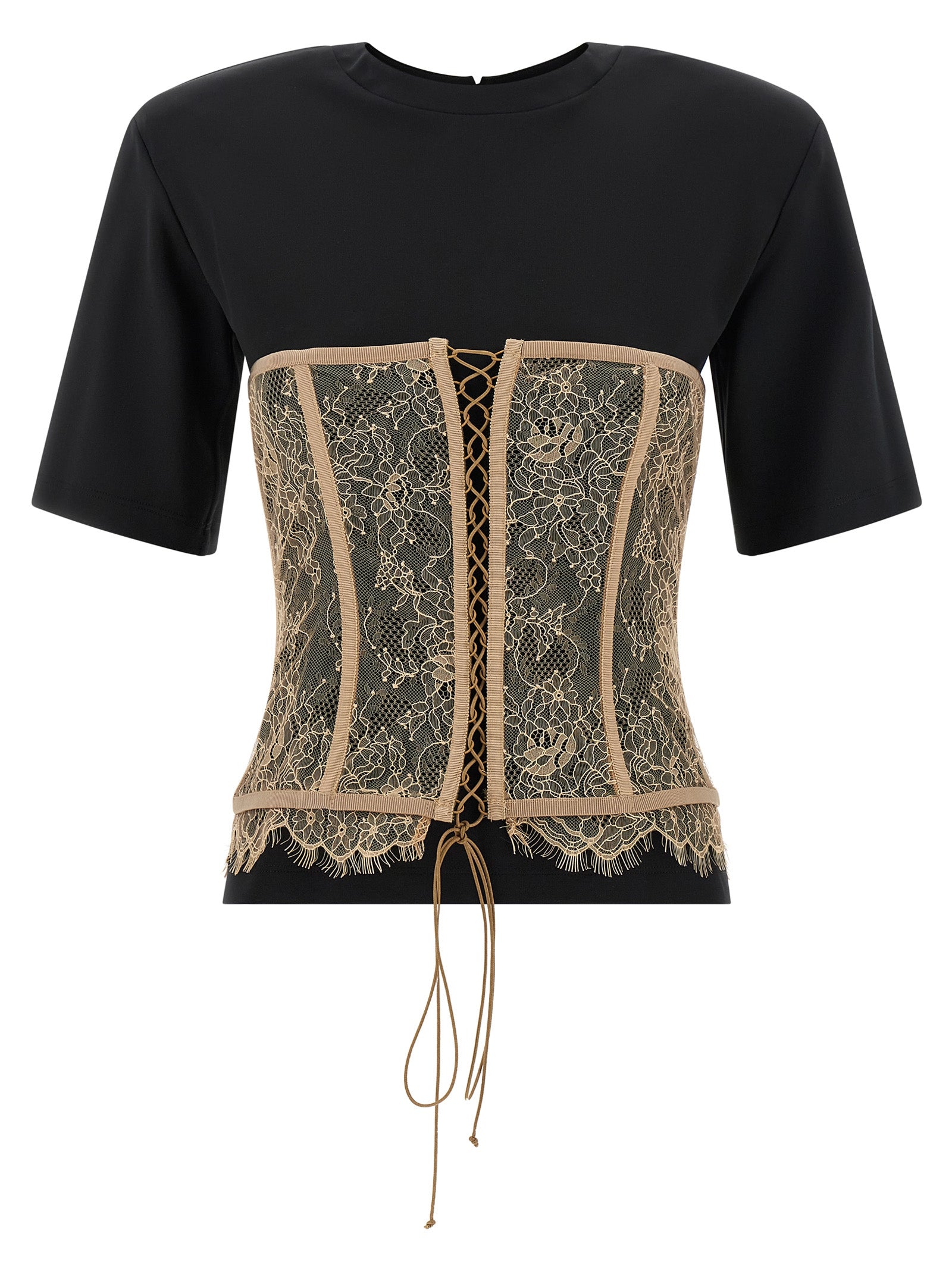 Giuseppe Di Morabito Black Viscose T-Shirt
