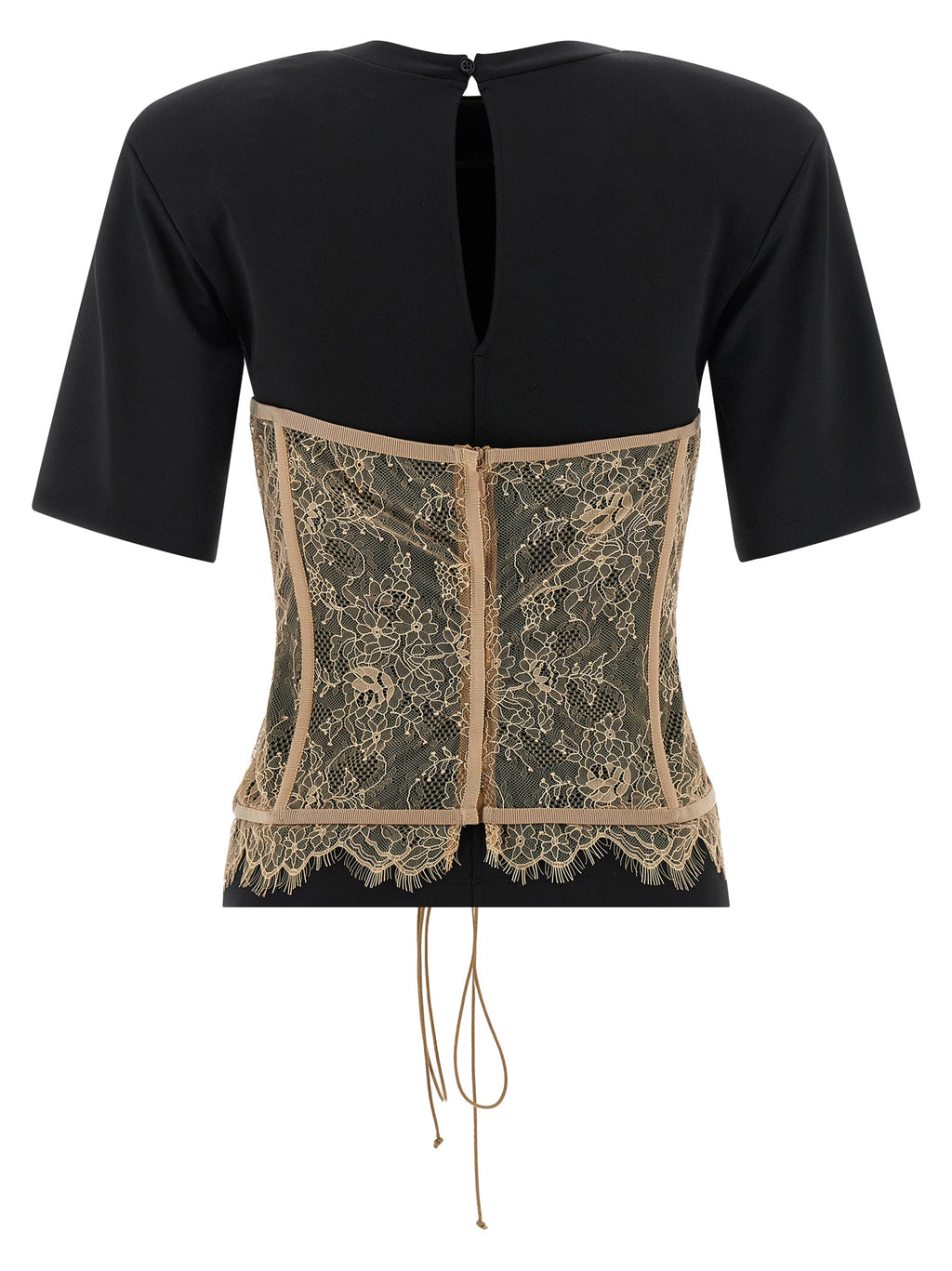 Giuseppe Di Morabito Black Viscose T-Shirt
