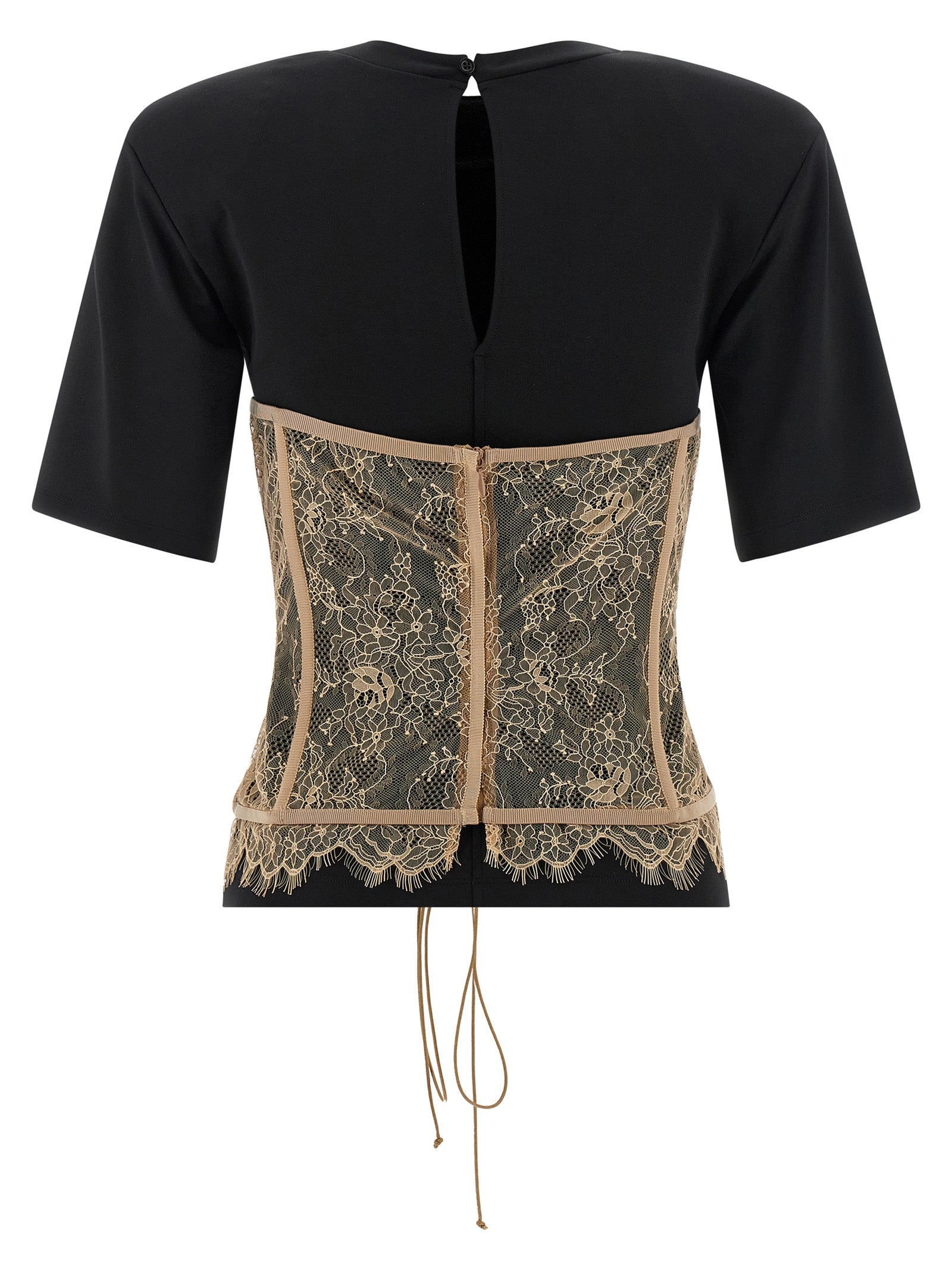 Giuseppe Di Morabito Black Viscose T-Shirt