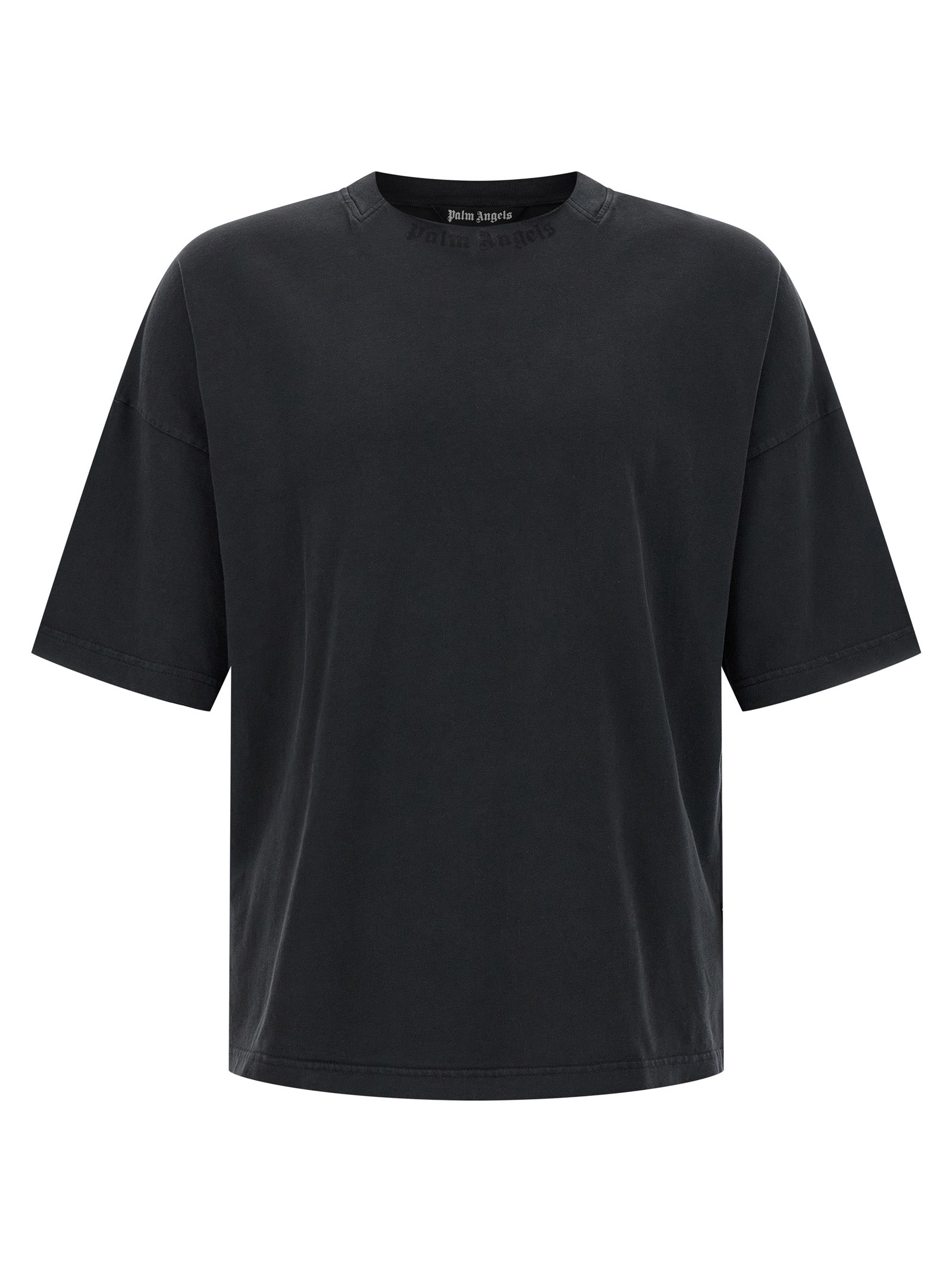 Palm Angels Black Cotton T-Shirt