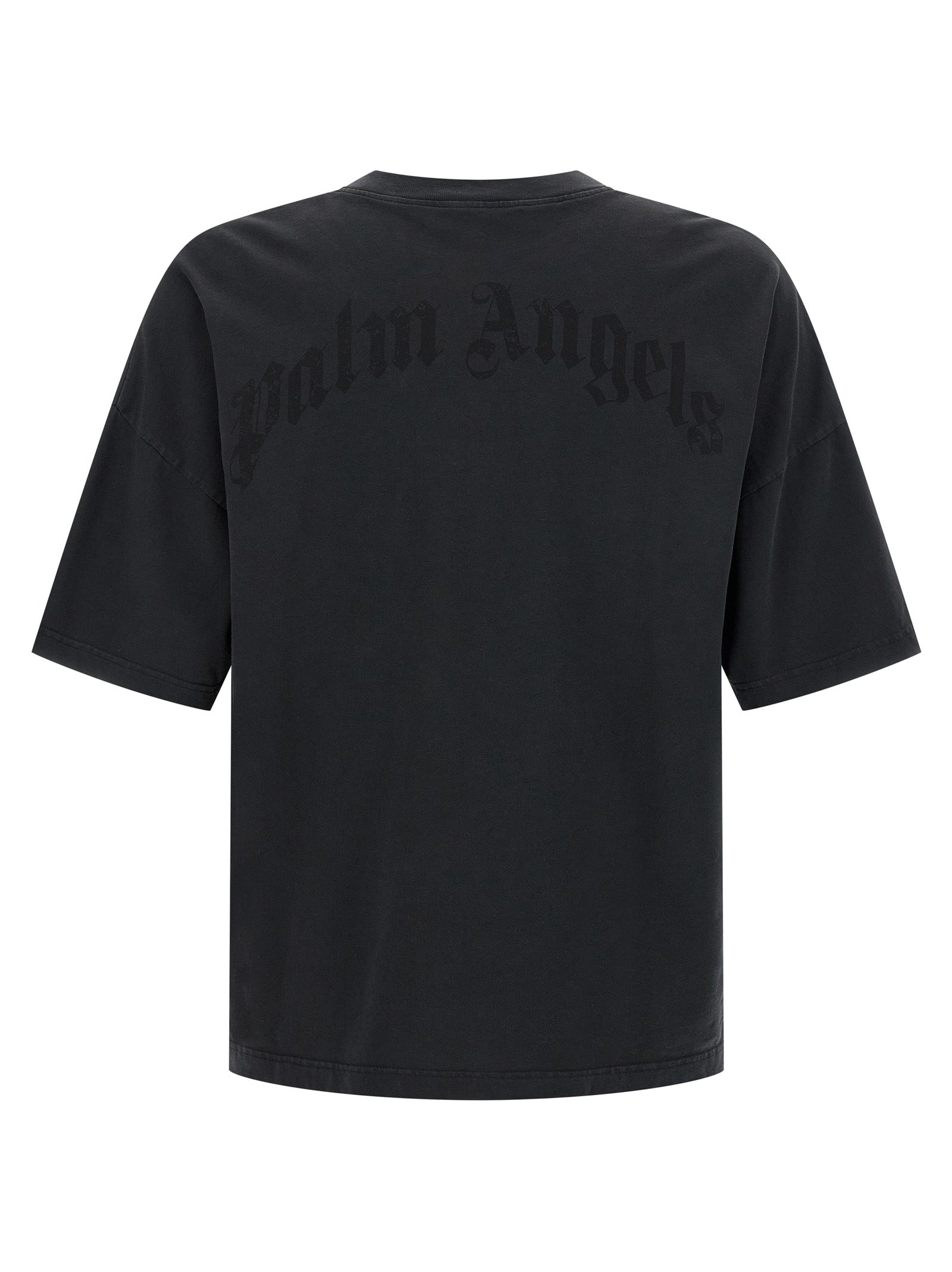 Palm Angels Black Cotton T-Shirt