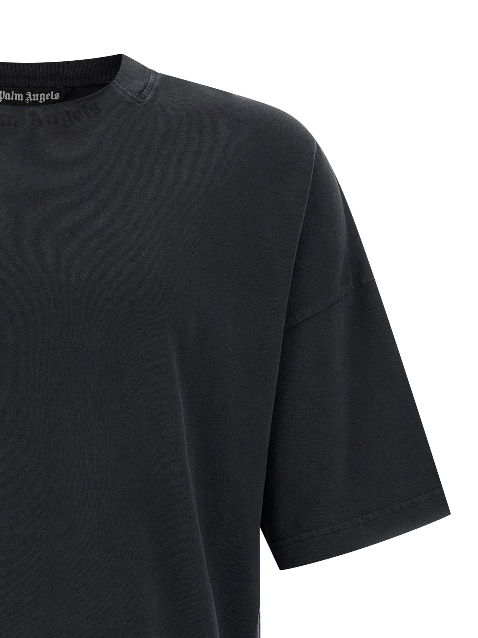 Palm Angels Black Cotton T-Shirt