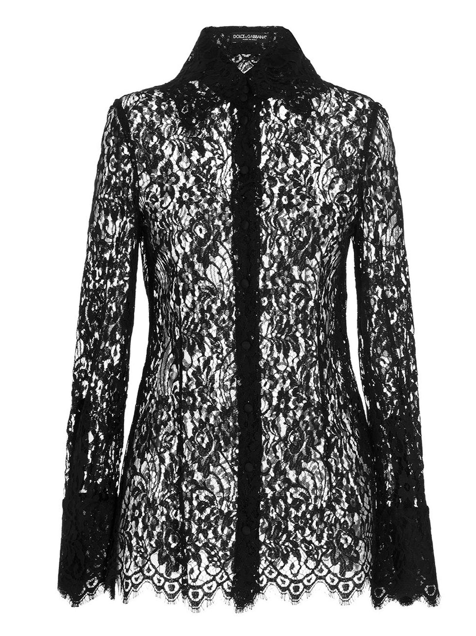 Dolce & Gabbana Black Polyamide Blouse