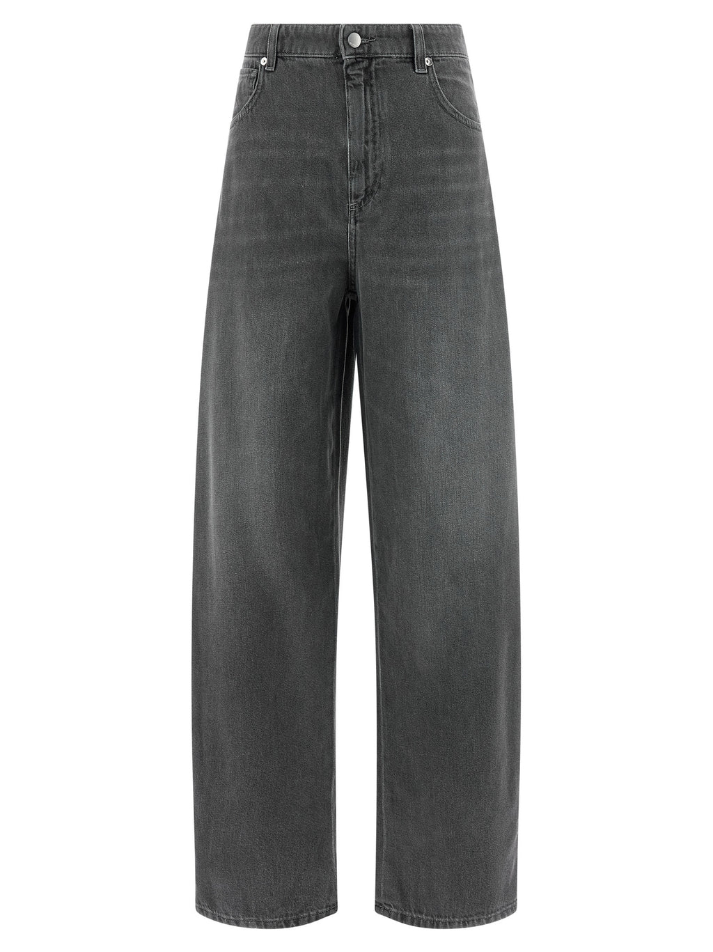 'S Max Mara Gray Cotton Cropped Jeans