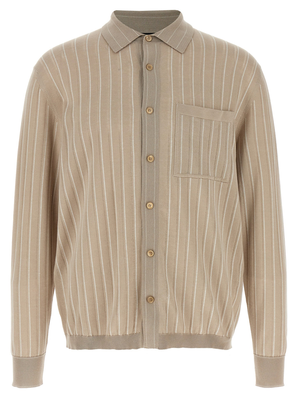 Brioni Beige Cotton Blouse