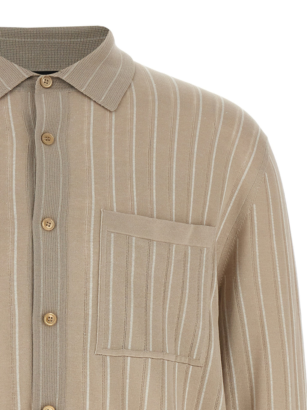 Brioni Beige Cotton Blouse