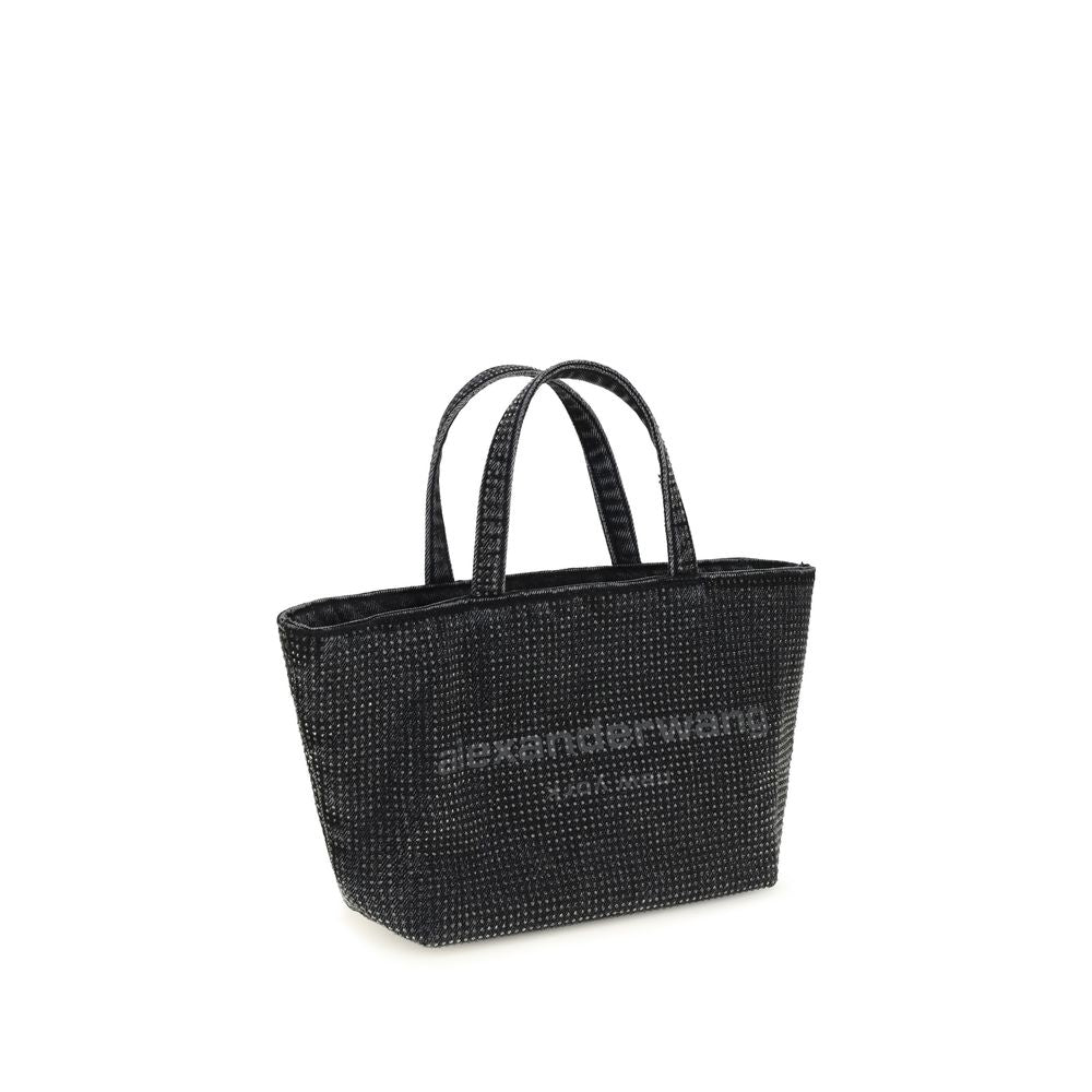Alexander Wang Graue Baumwoll-Umhängetasche
