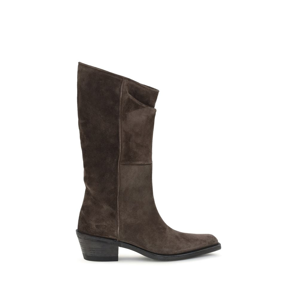 Khaite Ankle Boots aus braunem Leder