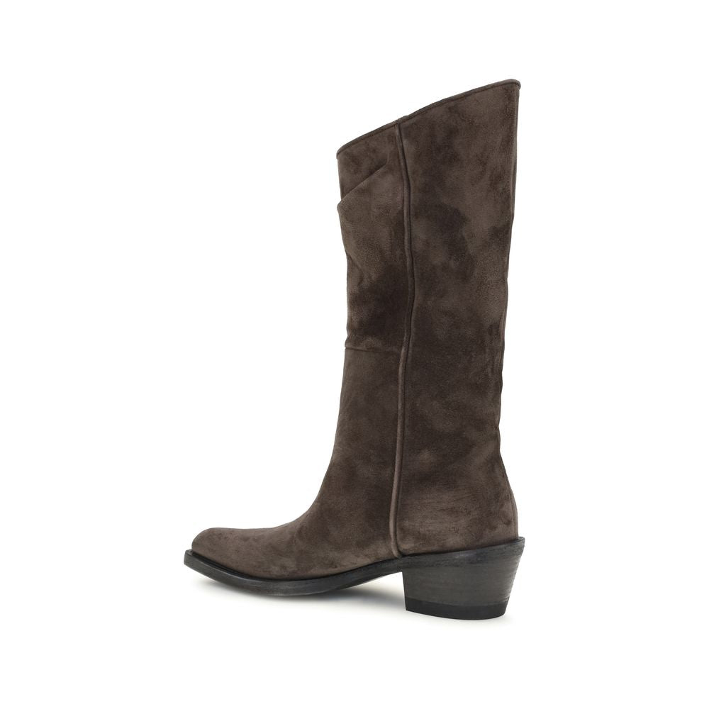 Khaite Ankle Boots aus braunem Leder