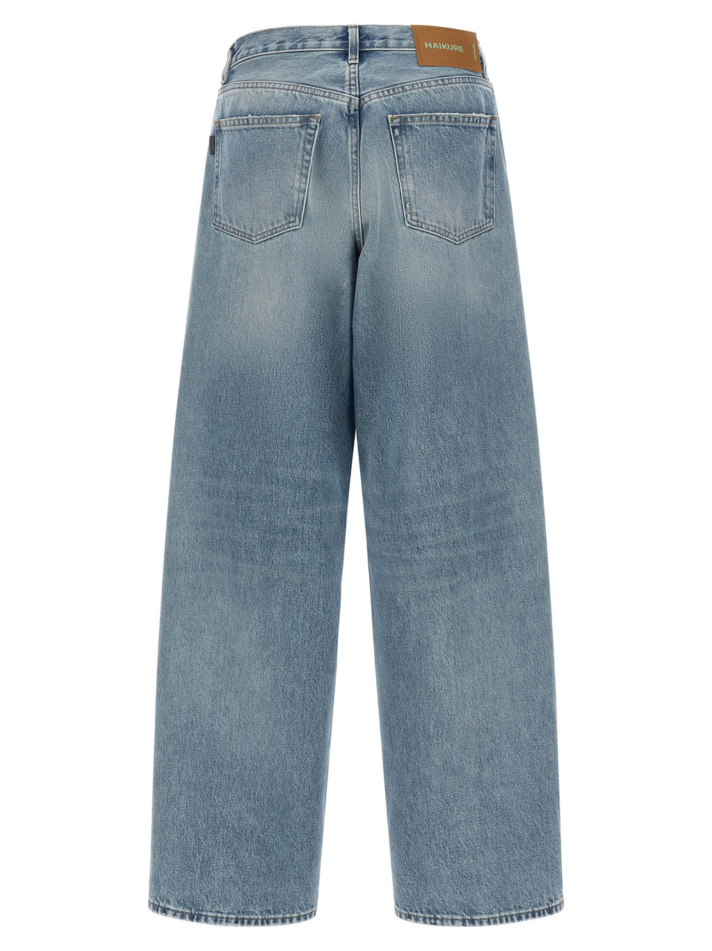 Haikure Blue Cotton Relaxed Fit Jeans