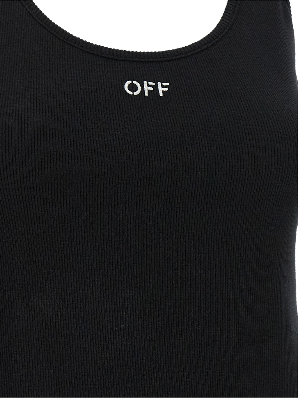 Off-White Tanktops aus schwarzer Baumwolle