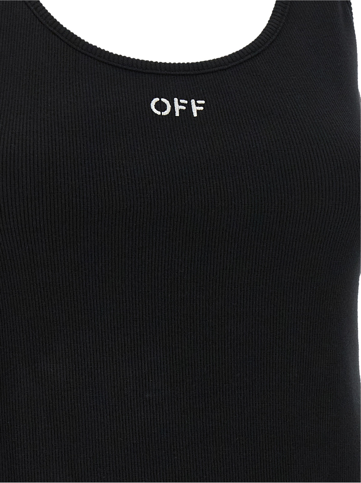 Off-White Tanktops aus schwarzer Baumwolle