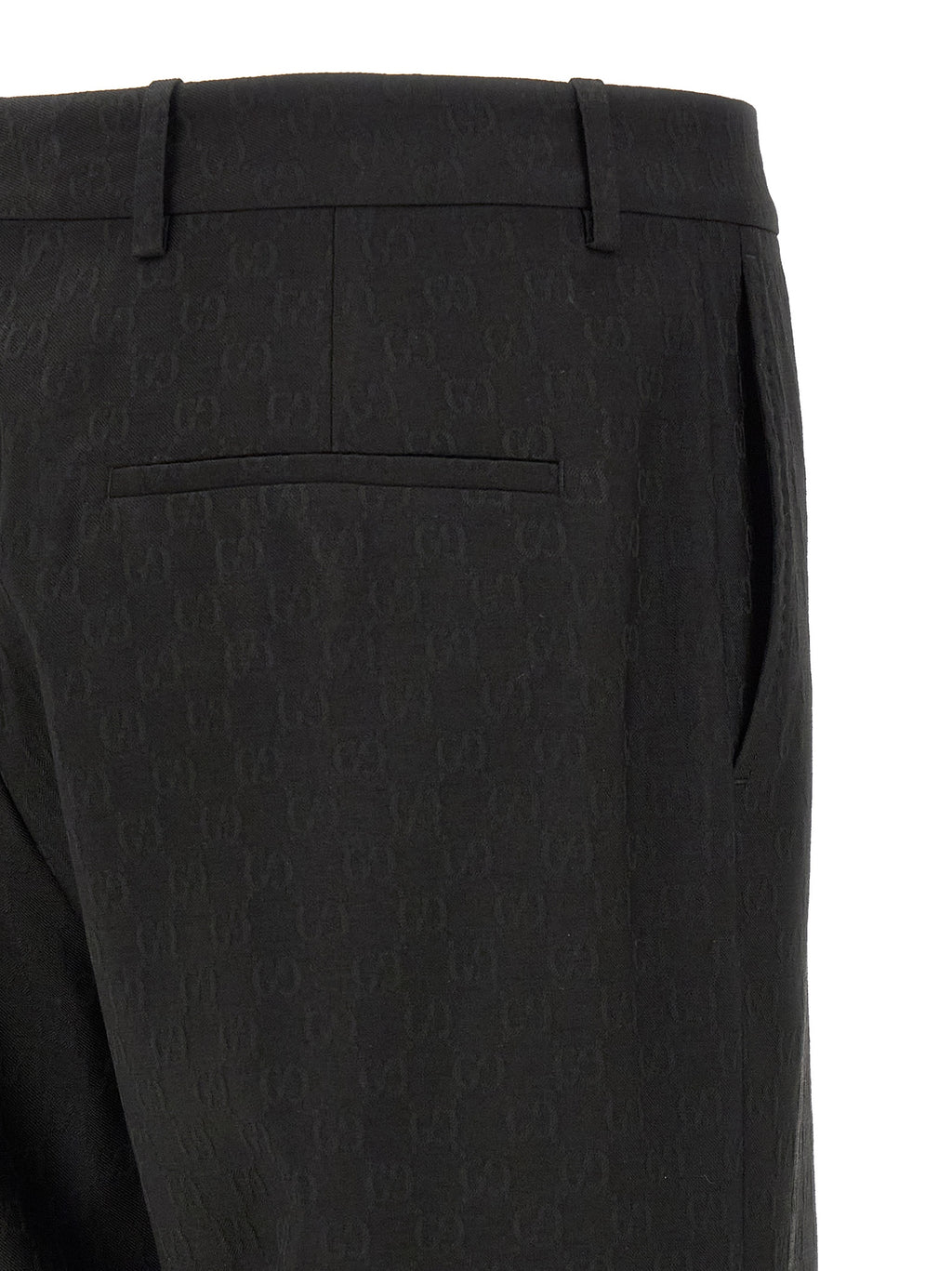 Gucci Black Polyester Dress Pants