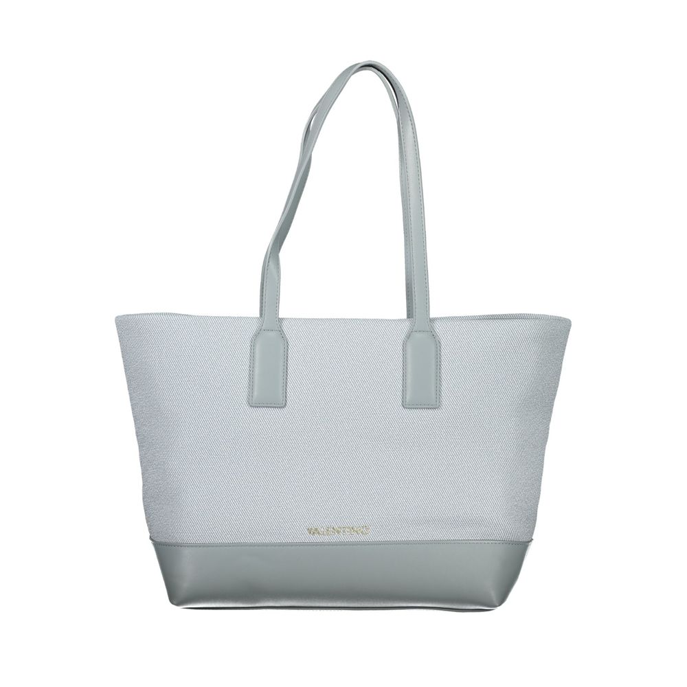 Mario Valentino Damen-Tasche aus blauem Polyurethan