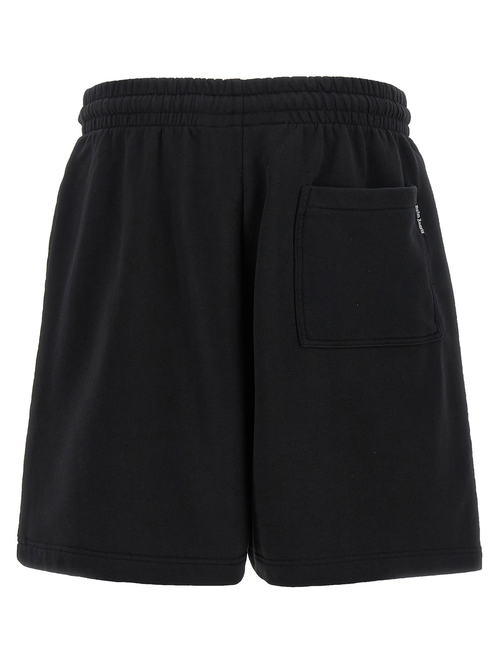 Palm Angels Black Cotton Bermuda Shorts
