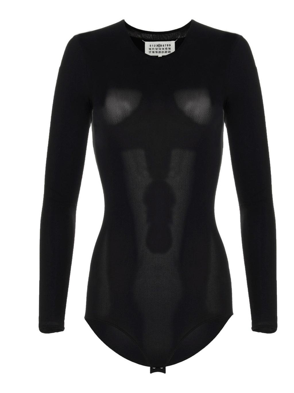 Maison Margiela Black Polyamide Bodysuit