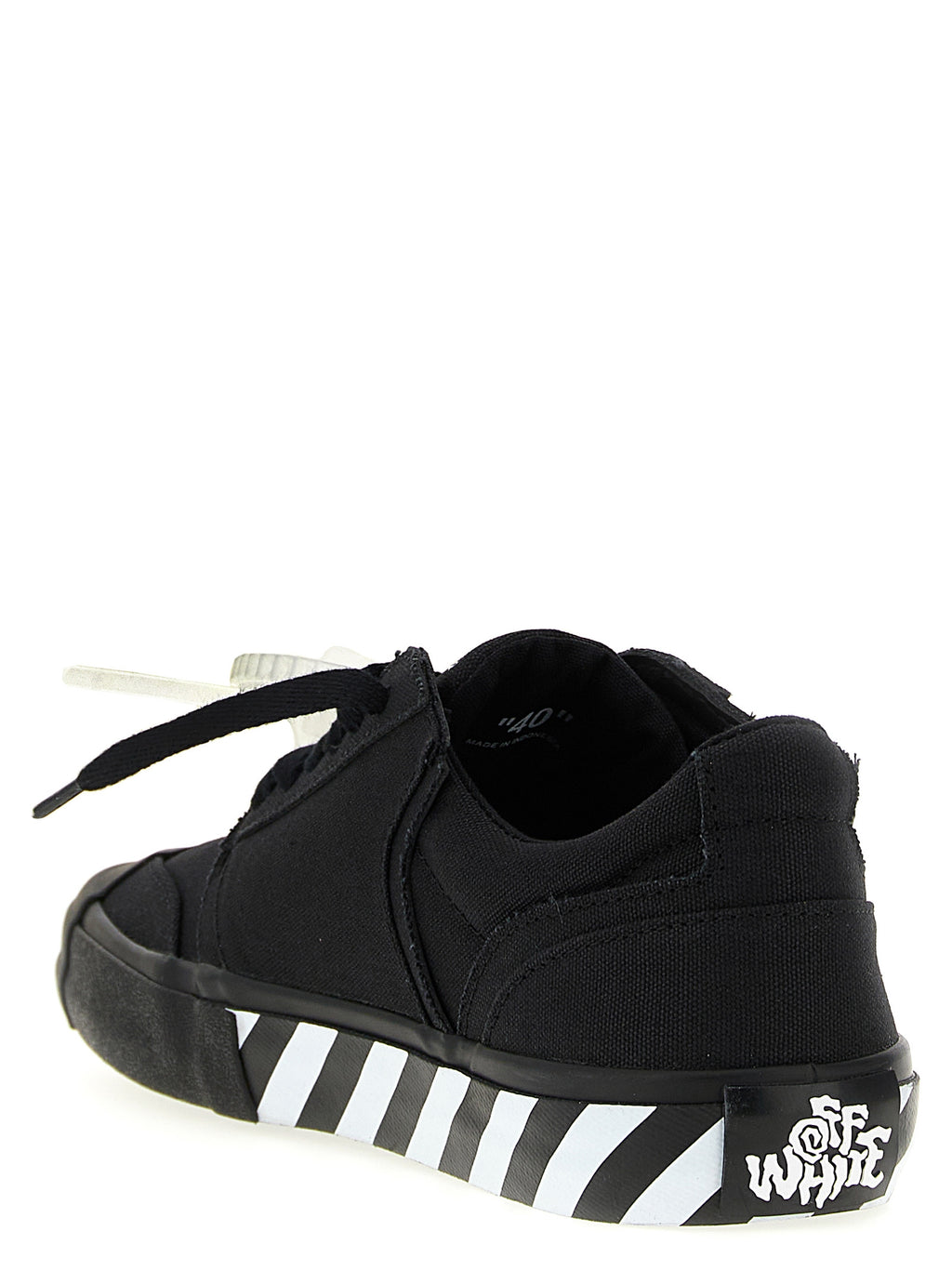 Off-White Bicolor Cotton Low Top Sneakers