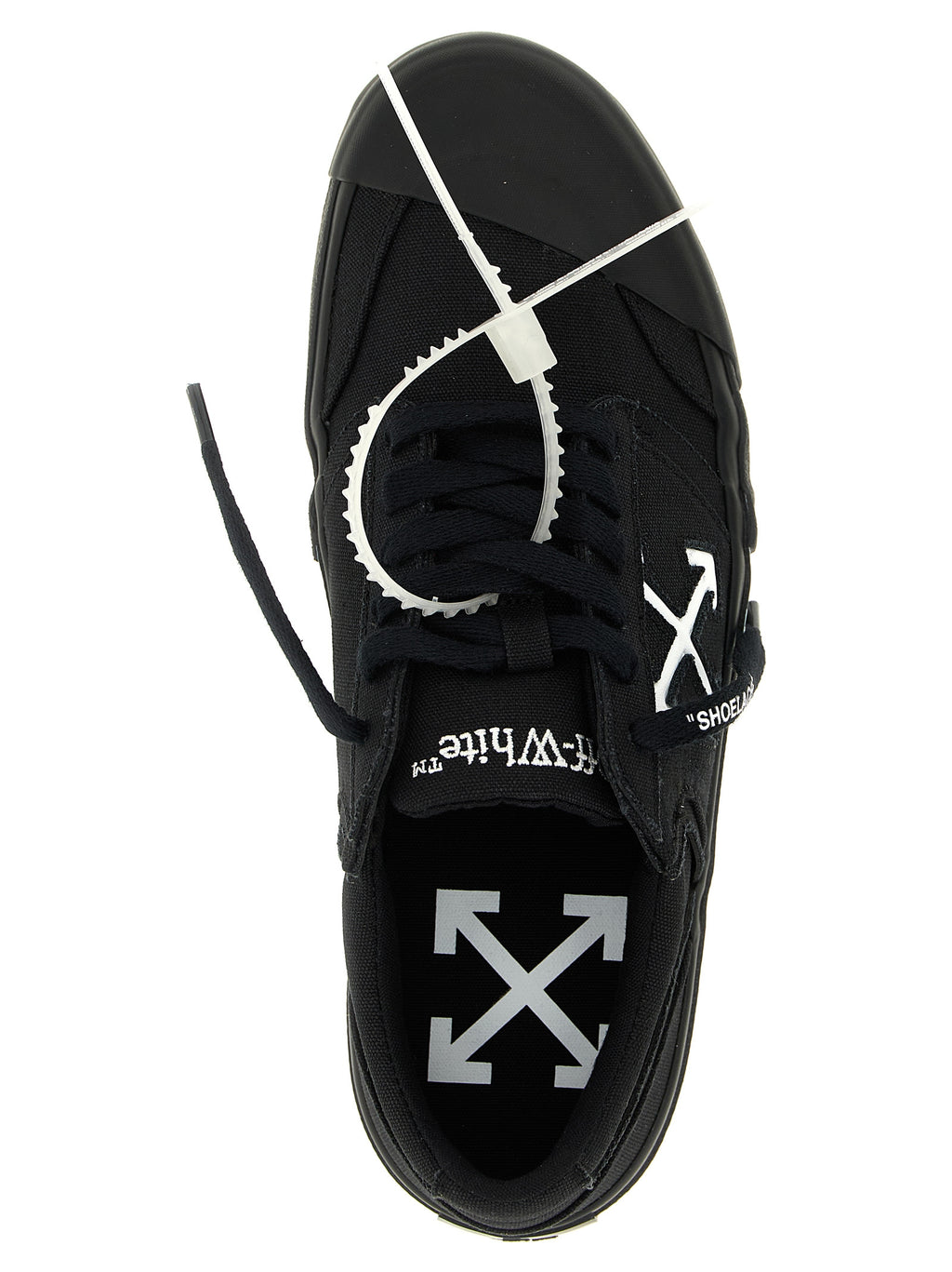 Off-White Bicolor Cotton Low Top Sneakers