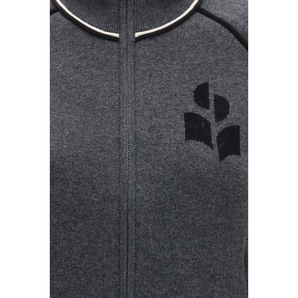 Isabel Marant Étoile Strickjacke aus grauer Baumwolle