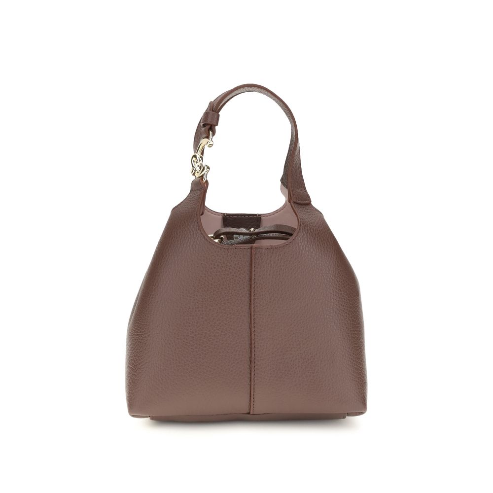 Coccinelle Beige Calf Leather Bos Taurus Handbag