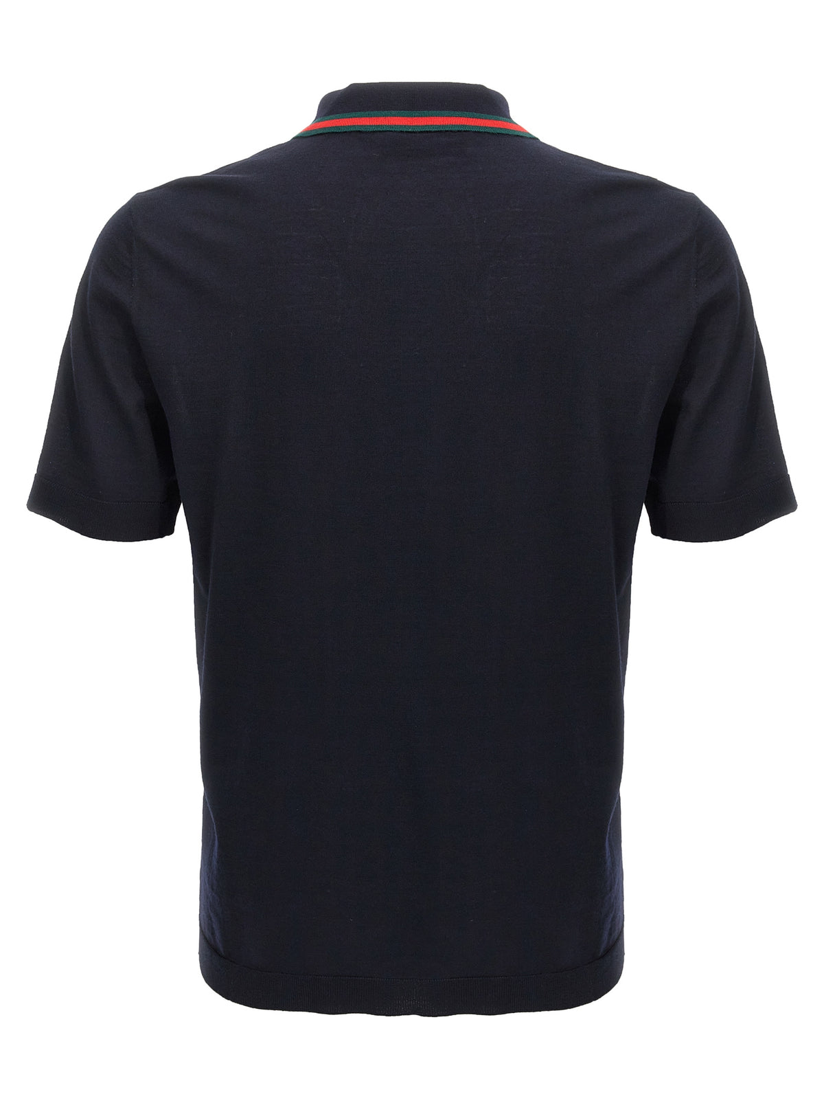 Gucci Polohemd aus blauer Wolle