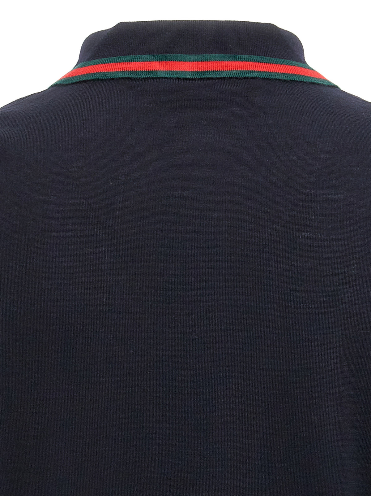 Gucci Polohemd aus blauer Wolle