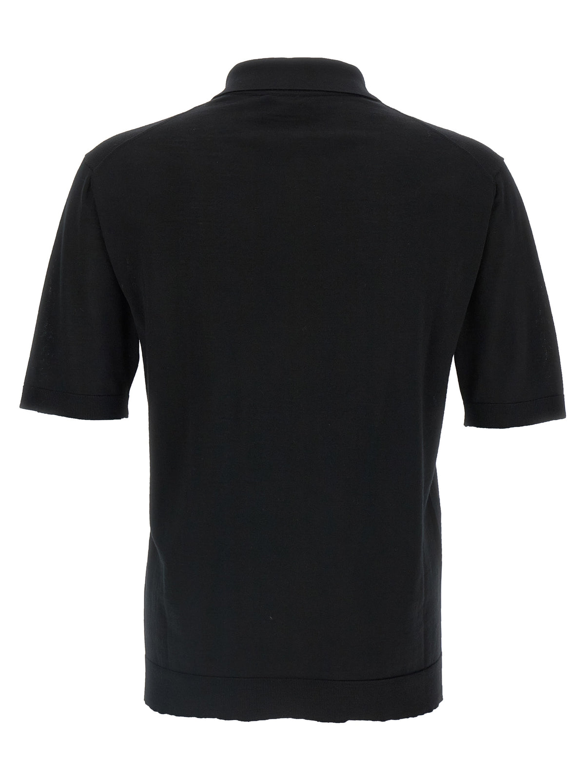 Gucci Polohemd aus schwarzer Wolle