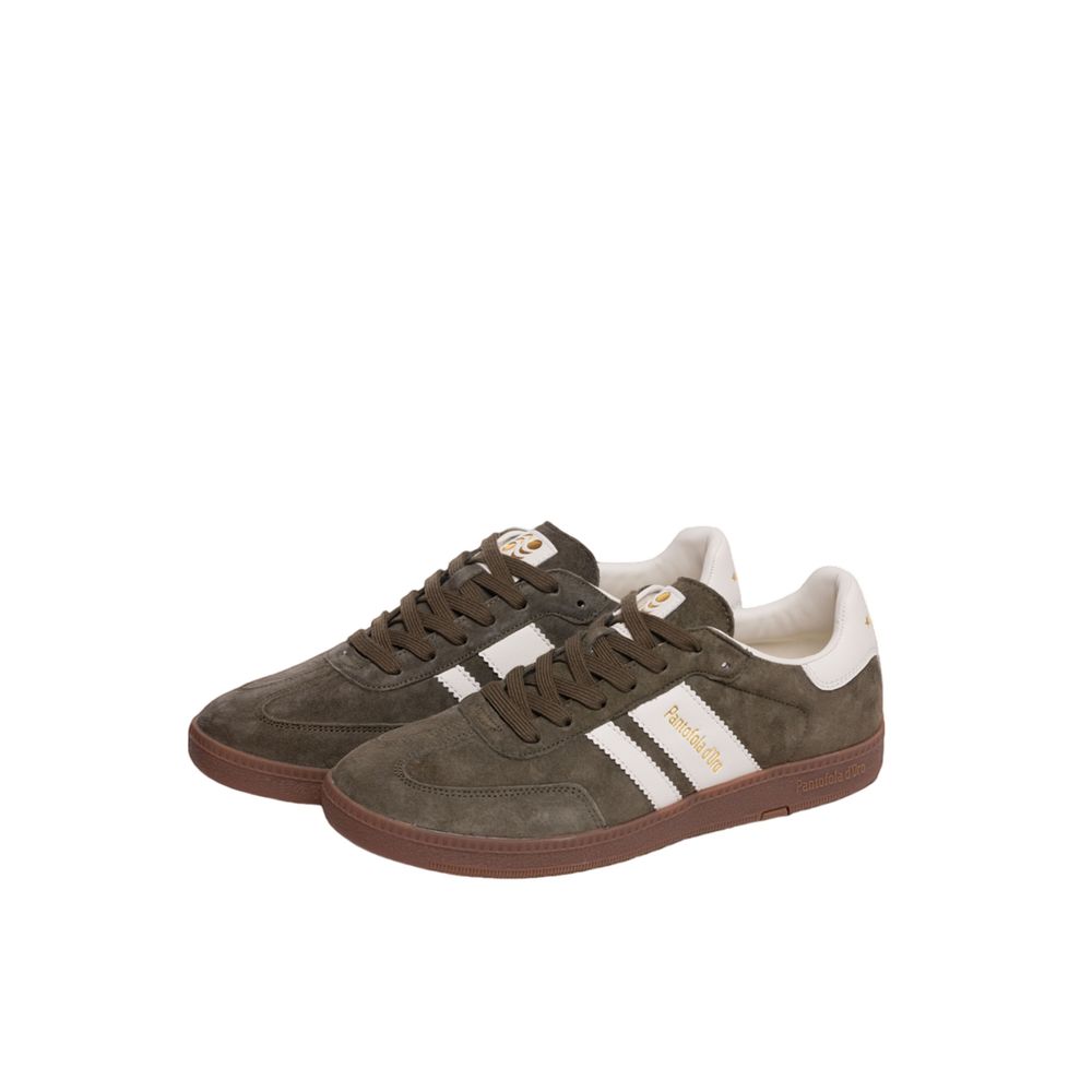 Pantofola D'Oro Herren-Sneaker aus grünem Wildleder