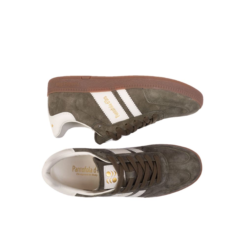 Pantofola D'Oro Herren-Sneaker aus grünem Wildleder