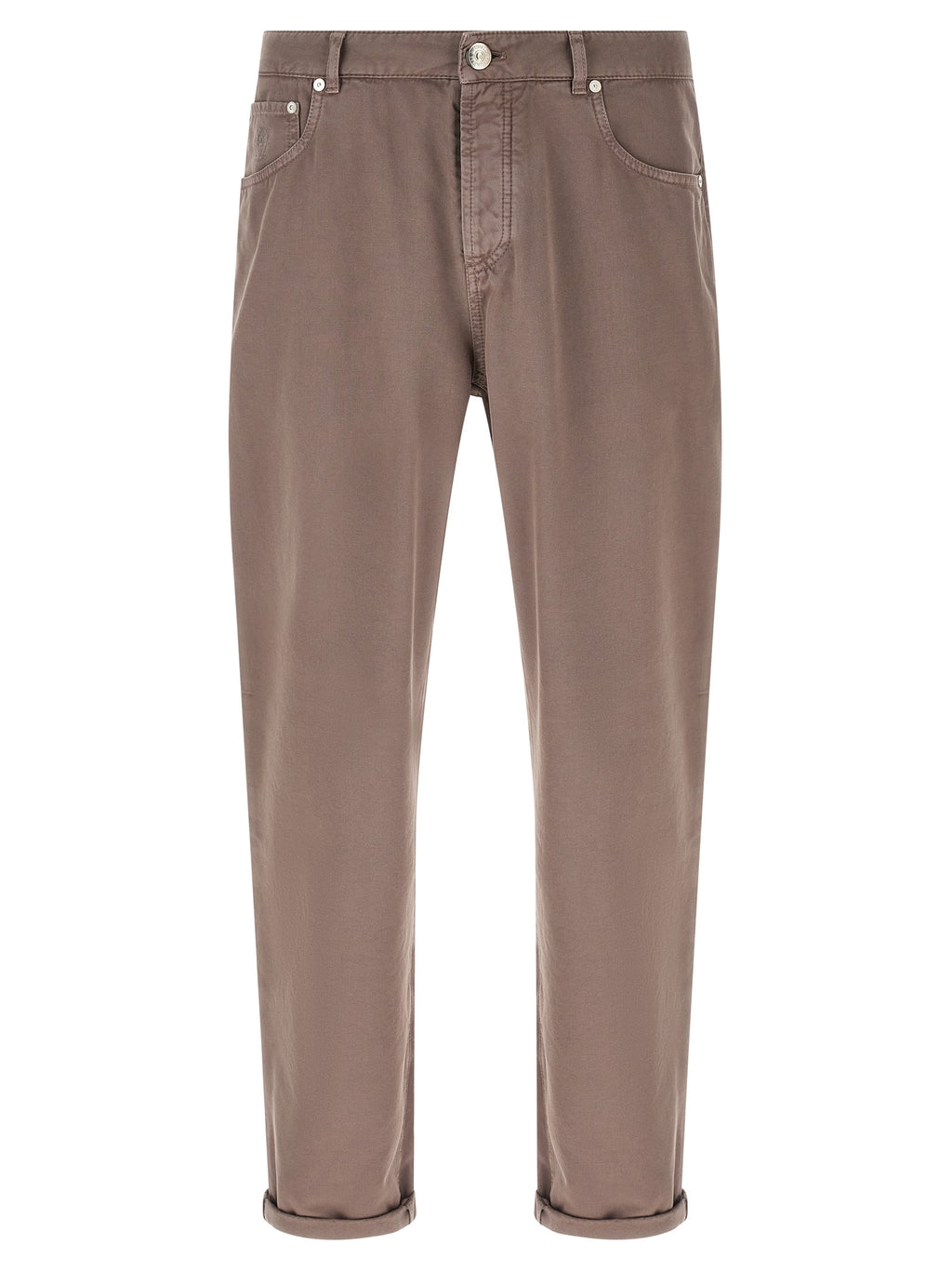 Brunello Cucinelli Brown Cotton Casual Pants