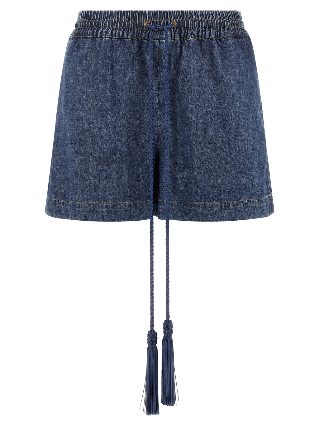 Valentino Garavani Blue Cotton Bermuda Shorts