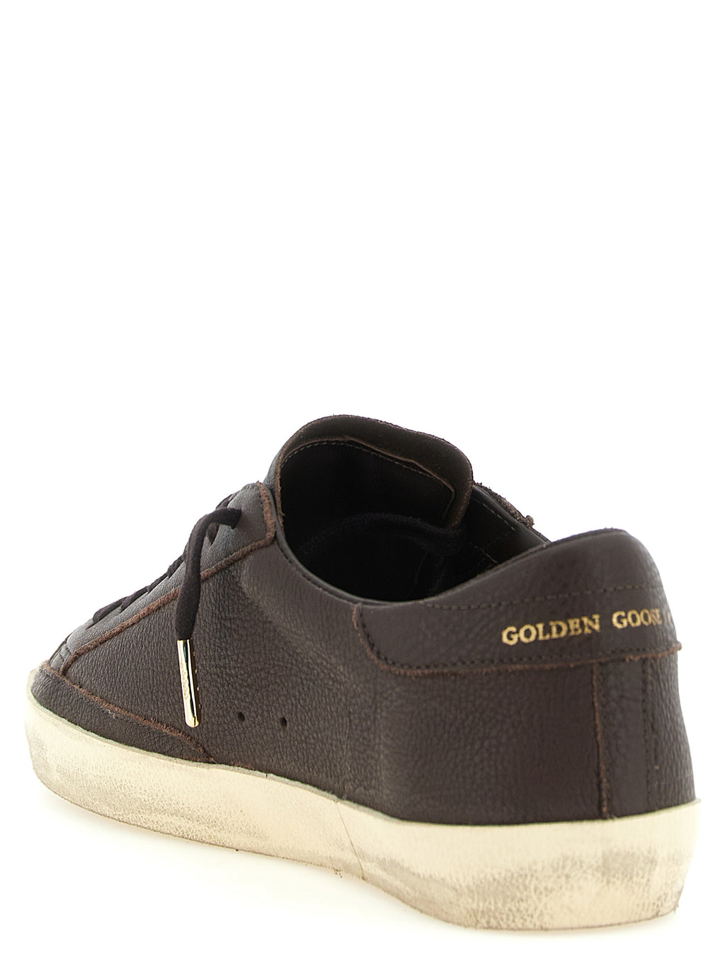 Golden Goose Brown Cowhide Low Top Sneakers