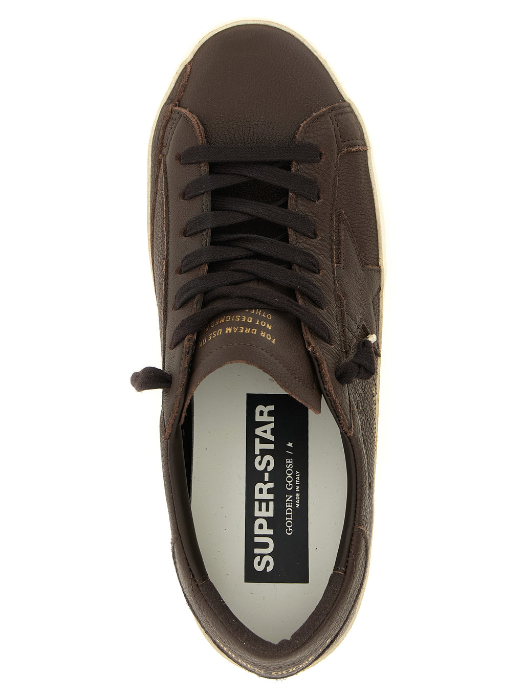 Golden Goose Brown Cowhide Low Top Sneakers