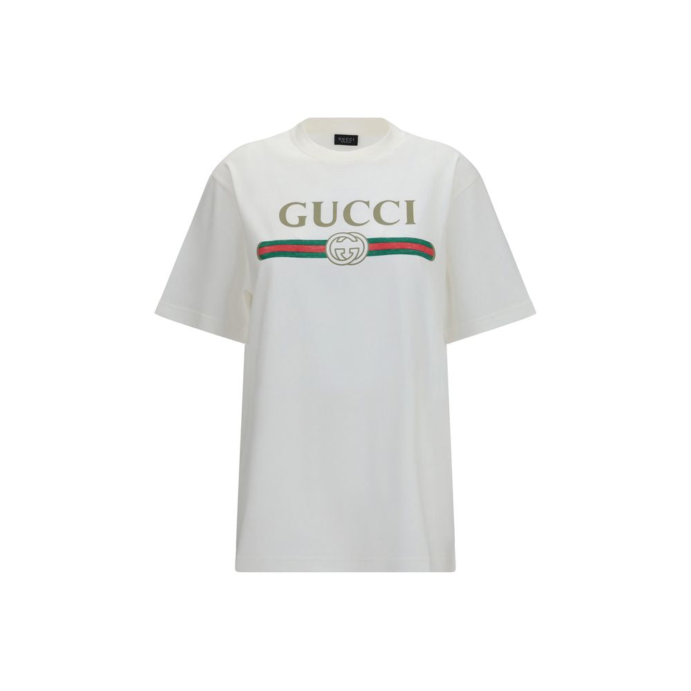 Gucci White Cotton T-Shirt