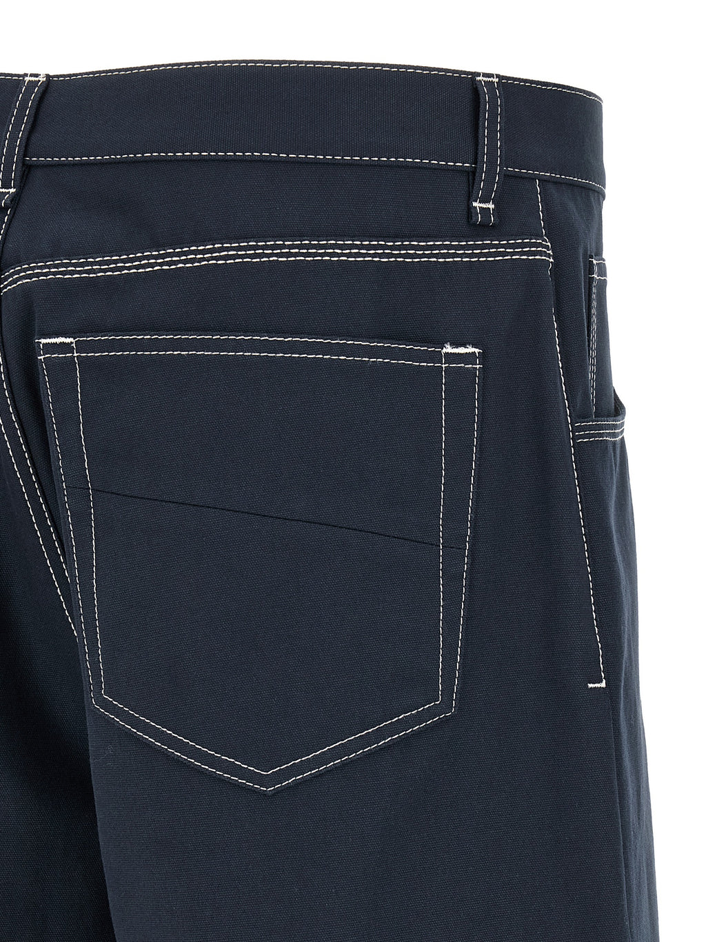 Fendi Blue Cotton Bermuda Shorts
