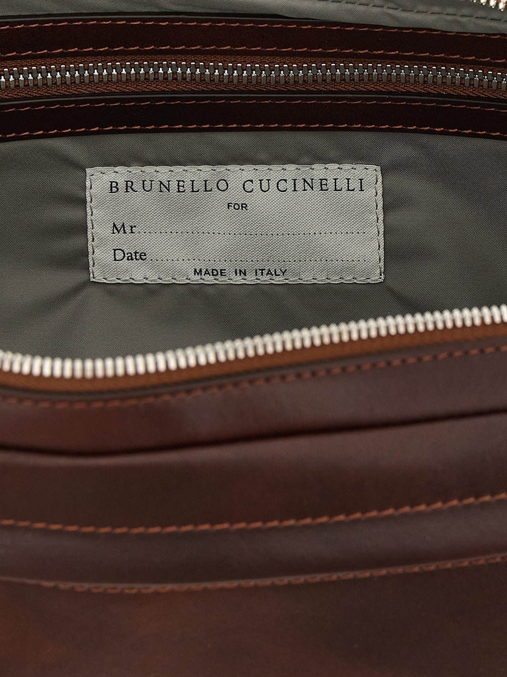 Brunello Cucinelli Bordeaux Calfskin Accessories