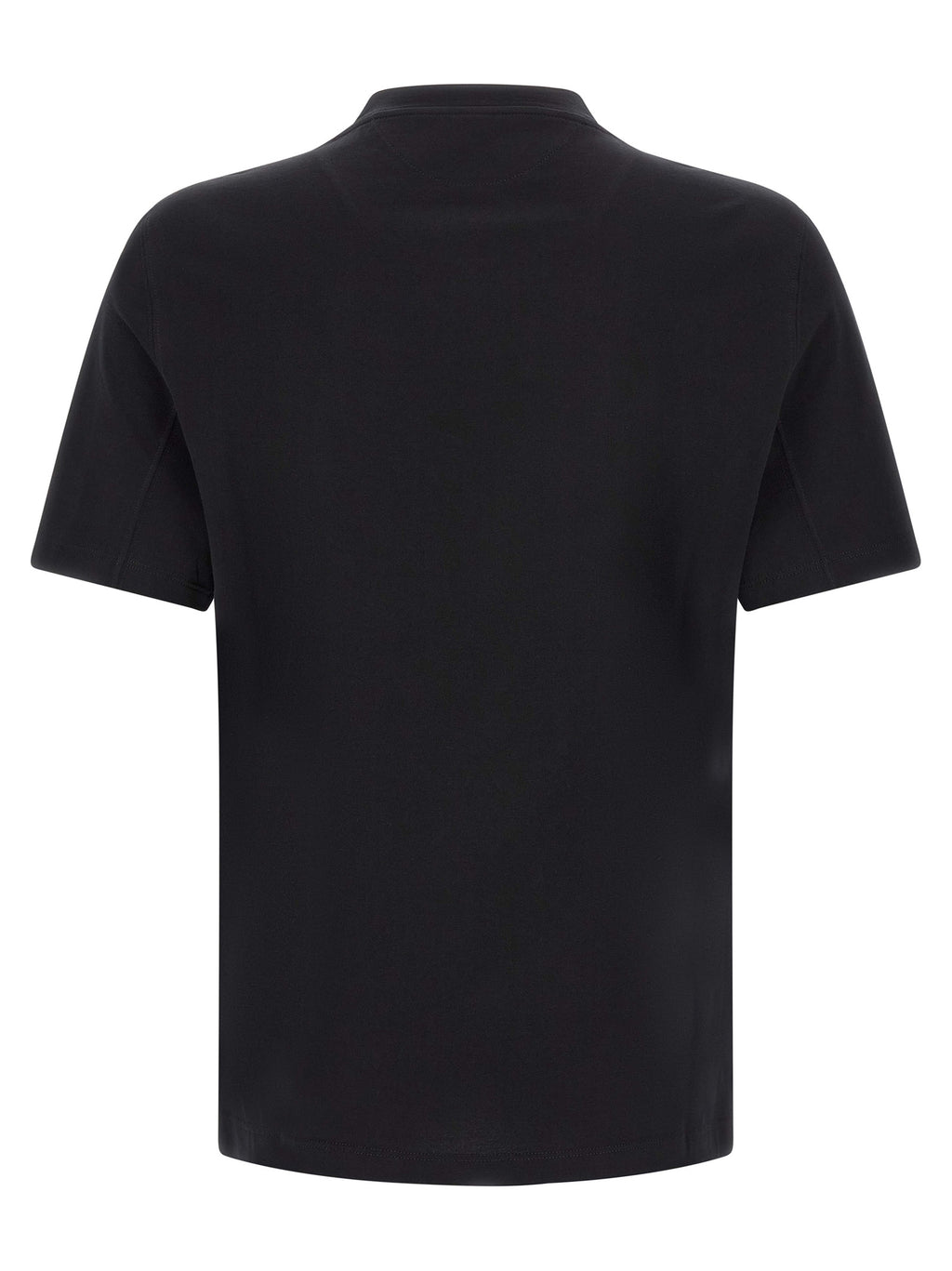 Brunello Cucinelli Black Cotton T-Shirt