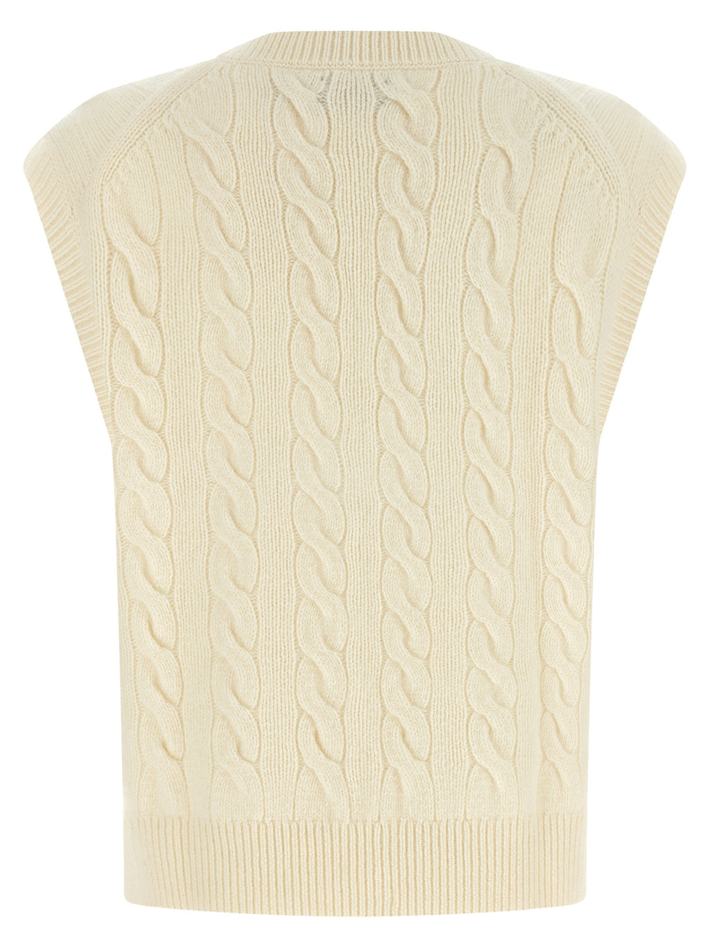 Polo Ralph Lauren White Wool Sleeveless Jacket