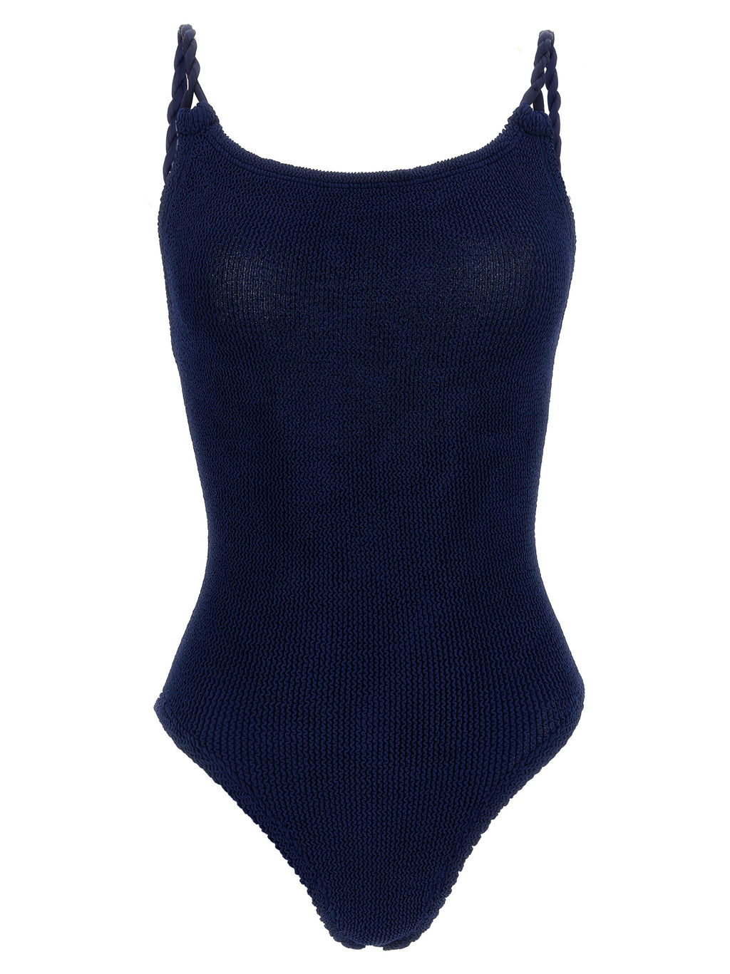 Hunza G Blue Polyamide One-Piece Swimsuit