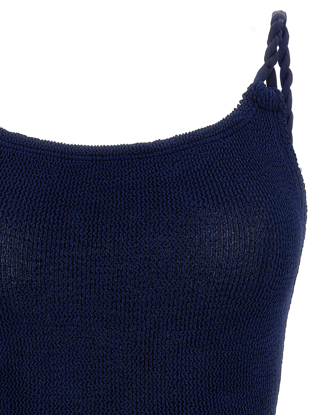 Hunza G Blue Polyamide One-Piece Swimsuit