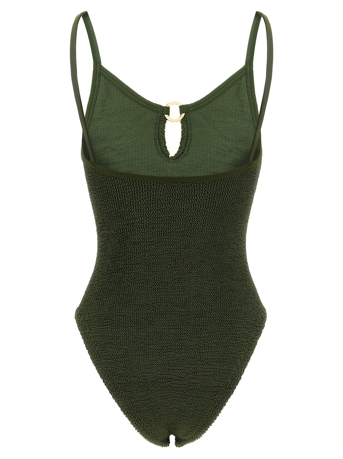 Hunza G Bicolor Polyamide One-Piece Swimsuit