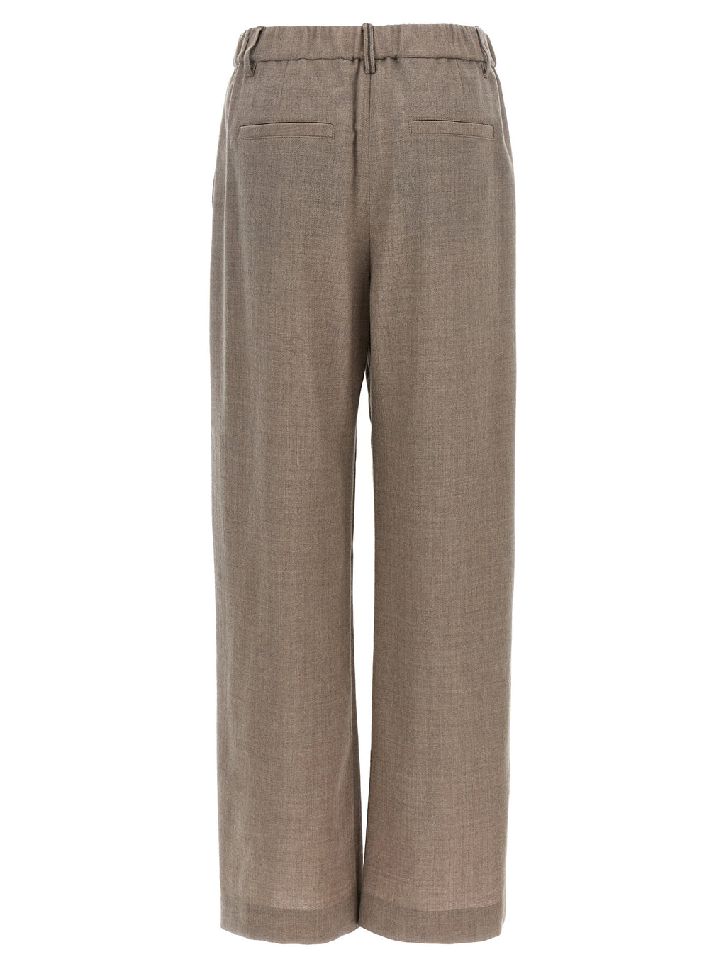 Brunello Cucinelli Gray Virgin Wool Casual Pants