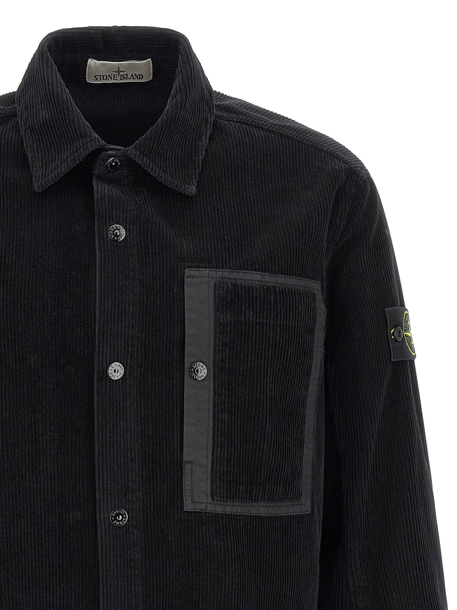 Stone Island Black Cotton Blouse