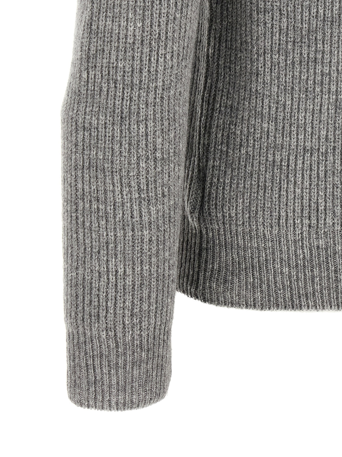 ZANONE Gray Virgin Wool Cardigan