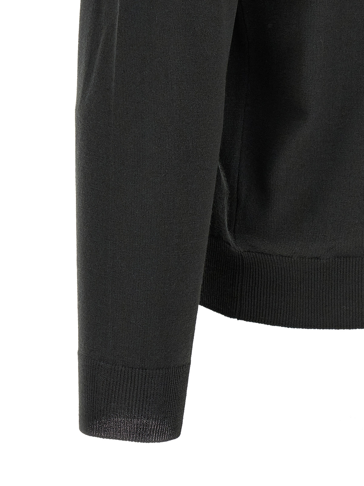 ZANONE Bicolor Virgin Wool Polo Shirt