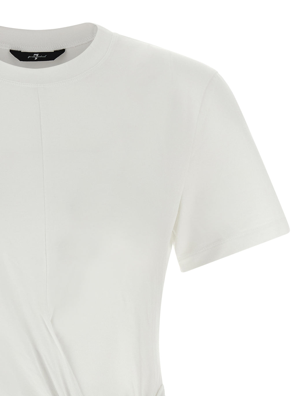 7 For All Mankind White Lyocell T-Shirt