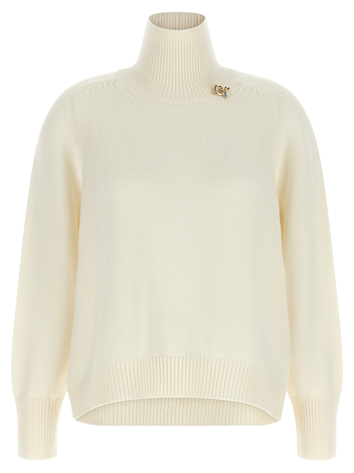 Fabiana Filippi White Virgin Wool Cardigan