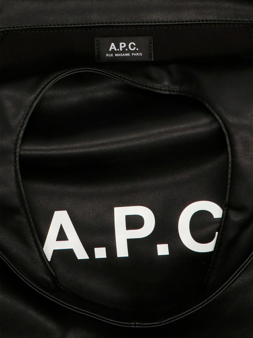 A.P.C. Black Polyethylene Tote Bag