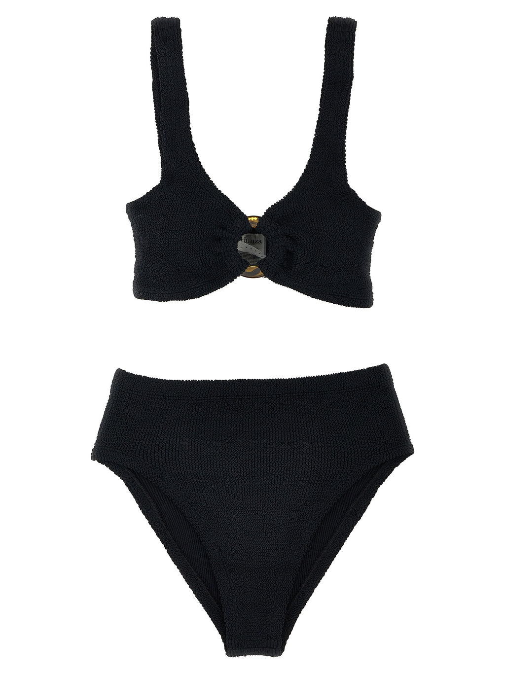 Hunza G Black Nylon Bikini